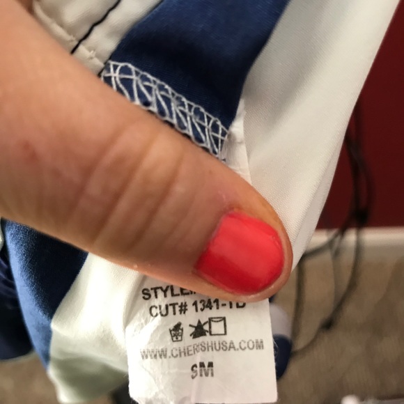 Cherish striped top SZ small/medium - Picture 3 of 3